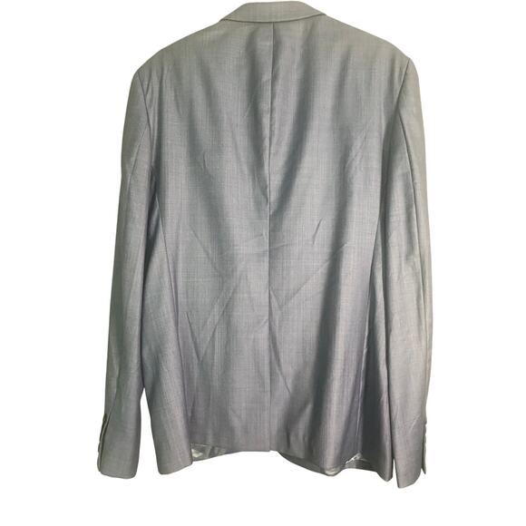 The Kooples Micro Super 110 Sky Blue Wool Blazer Jacket EU 50 (US 40) - Picture 4 of 10